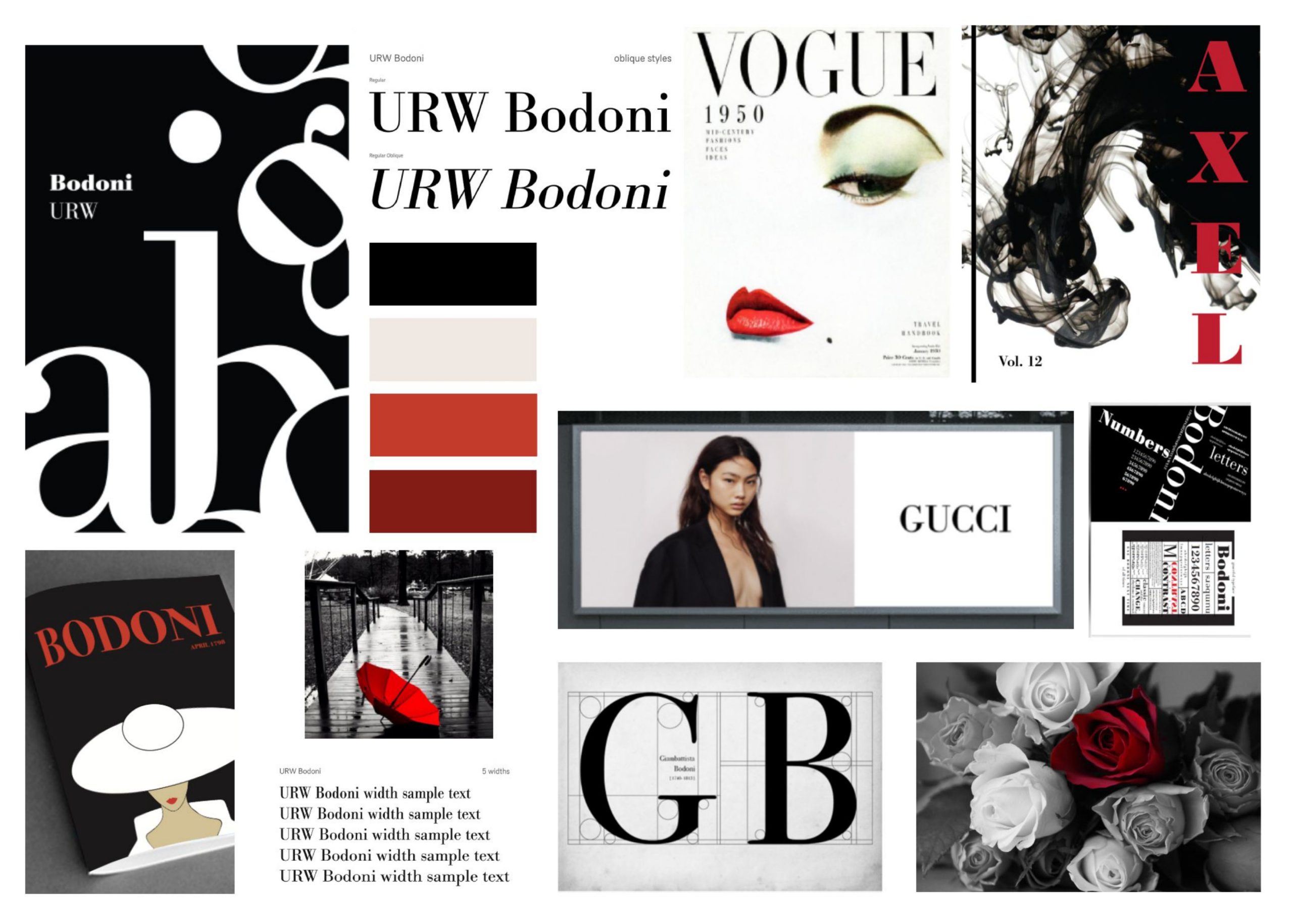 Bodoni moodboard