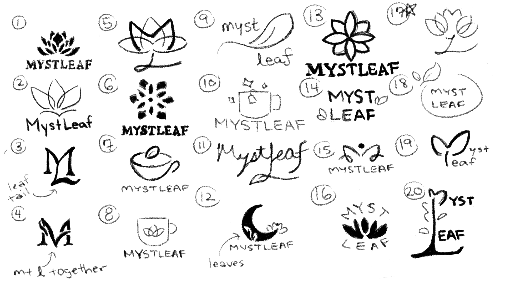 Can logo sketches